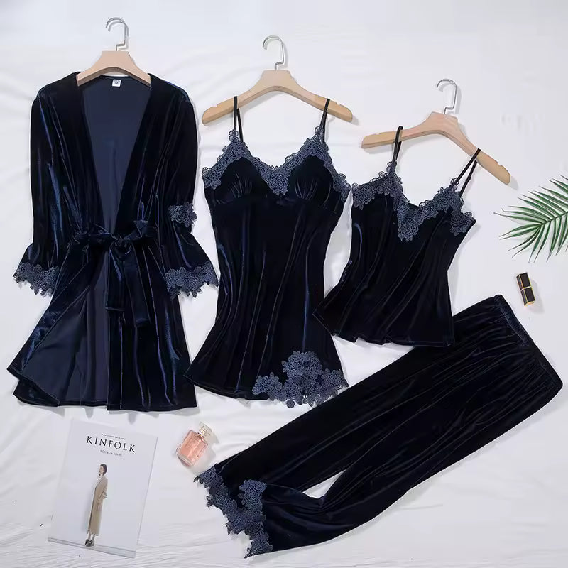 Velvet Luxe Four‑Piece Set