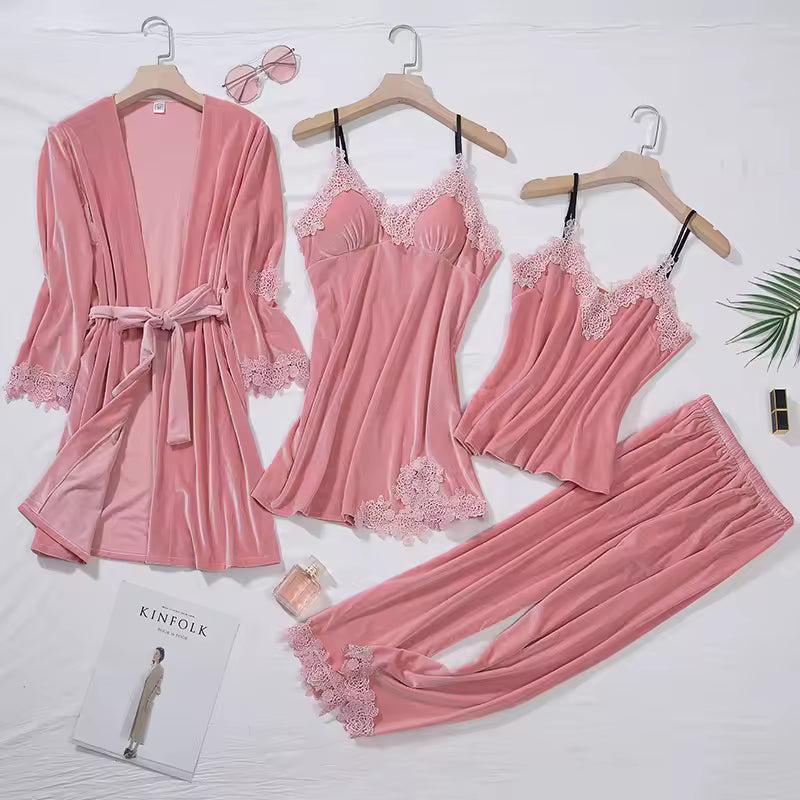 Velvet Luxe Four‑Piece Set