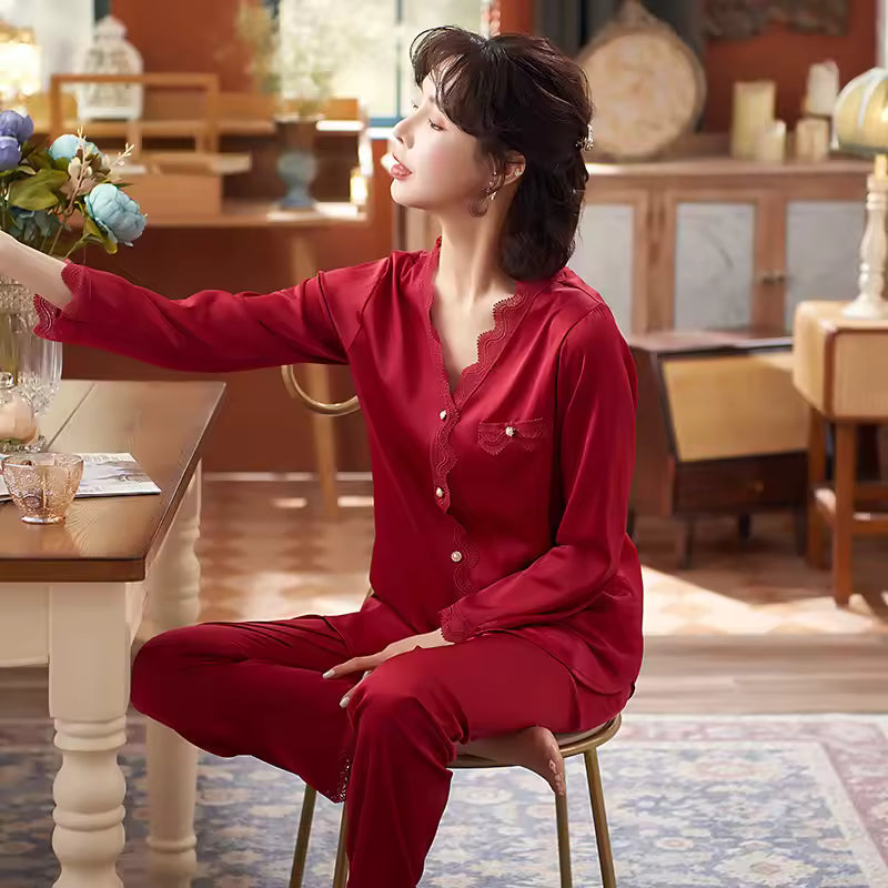 Winter Satin PJs Duo