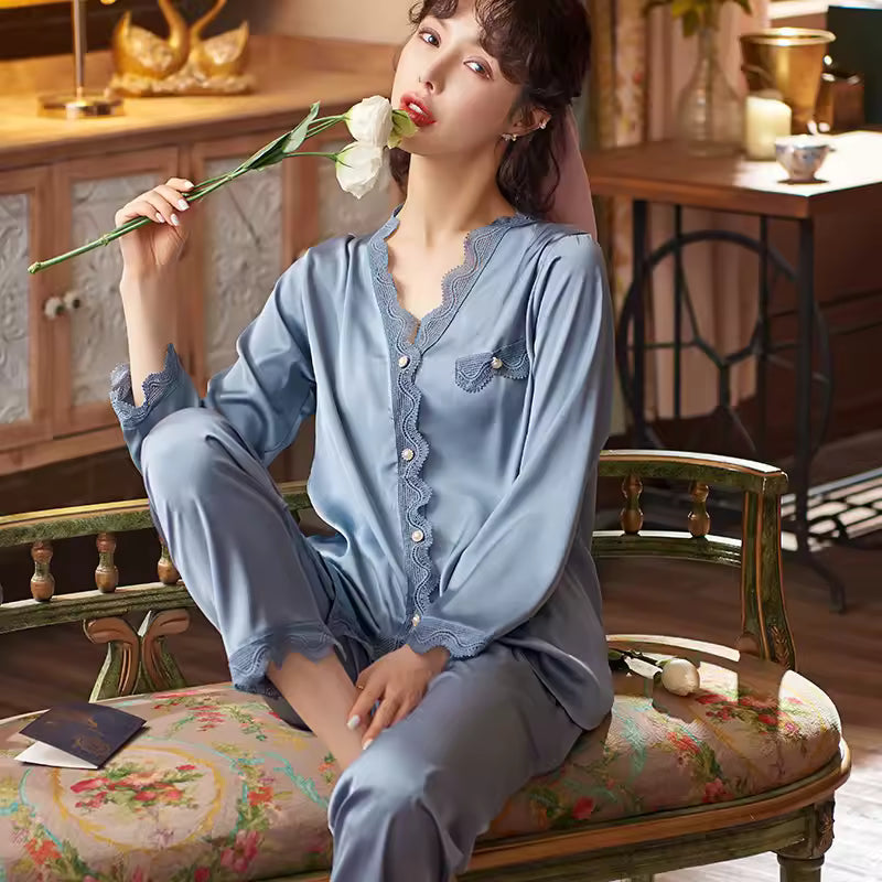 Winter Satin PJs Duo