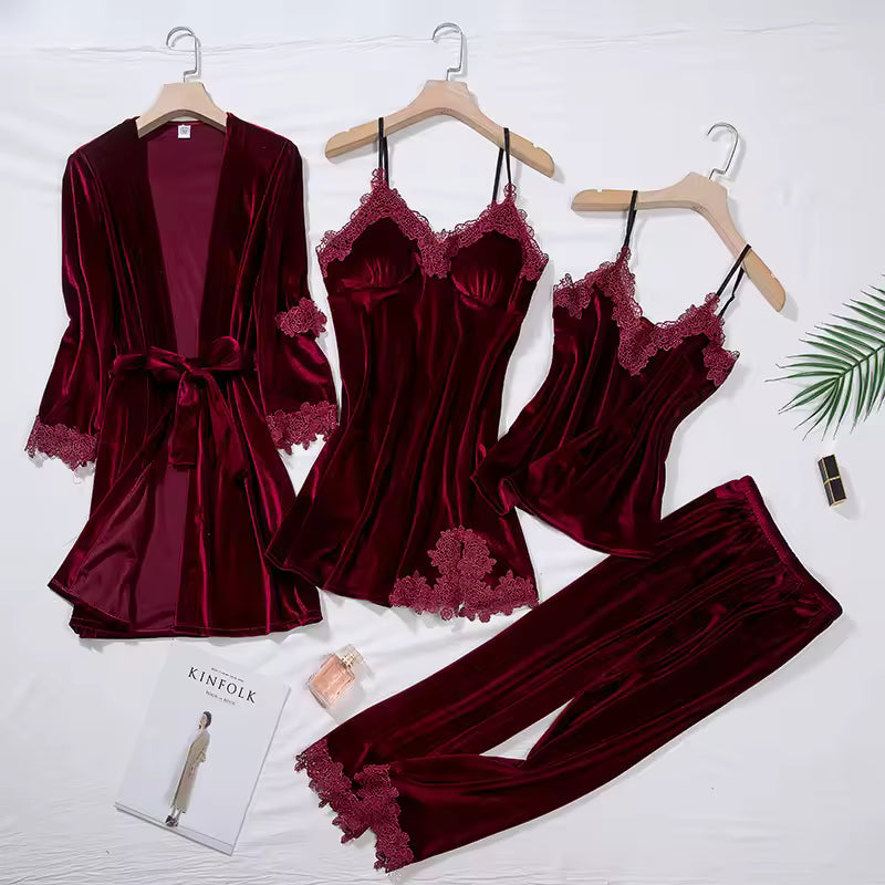 Velvet Luxe Four‑Piece Set