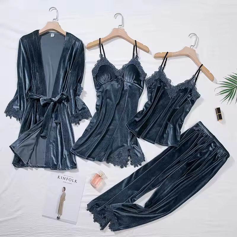 Velvet Luxe Four‑Piece Set