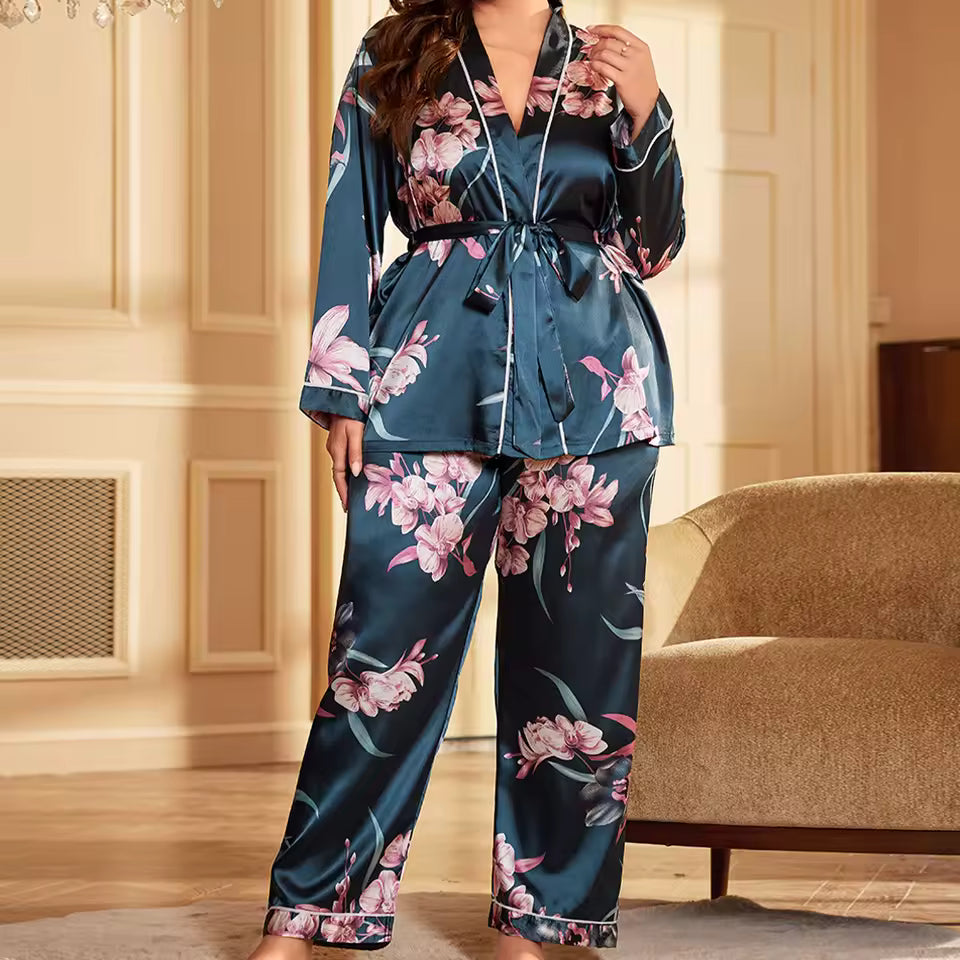 Satin Lounge & Robe Set